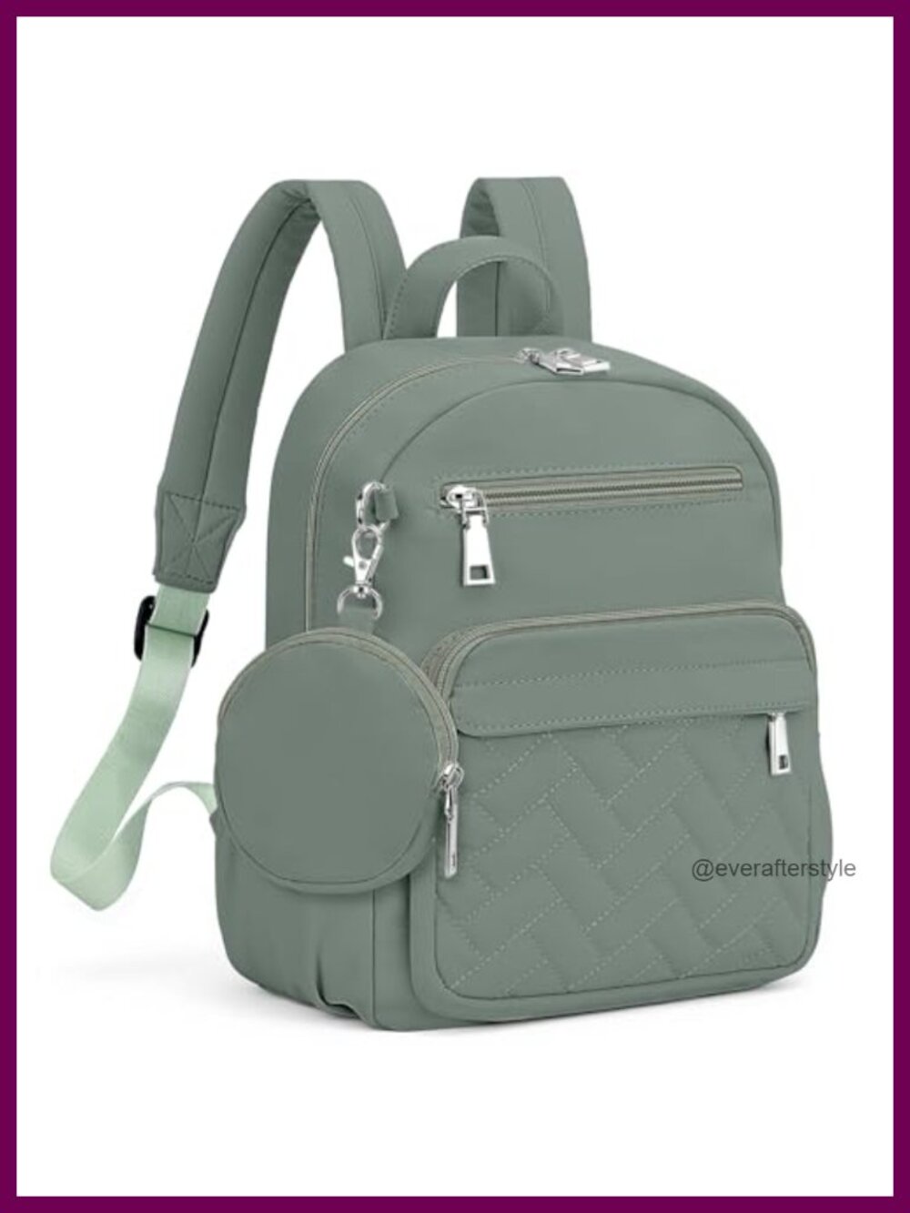 SYTRAH Mini Backpack Puffer Daypack Anti-Theft Waterproof Nylon Women